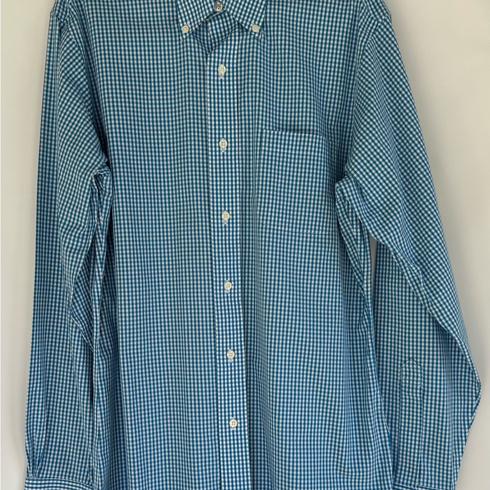 Brooks Brothers Blue Checkered Men's Shirt